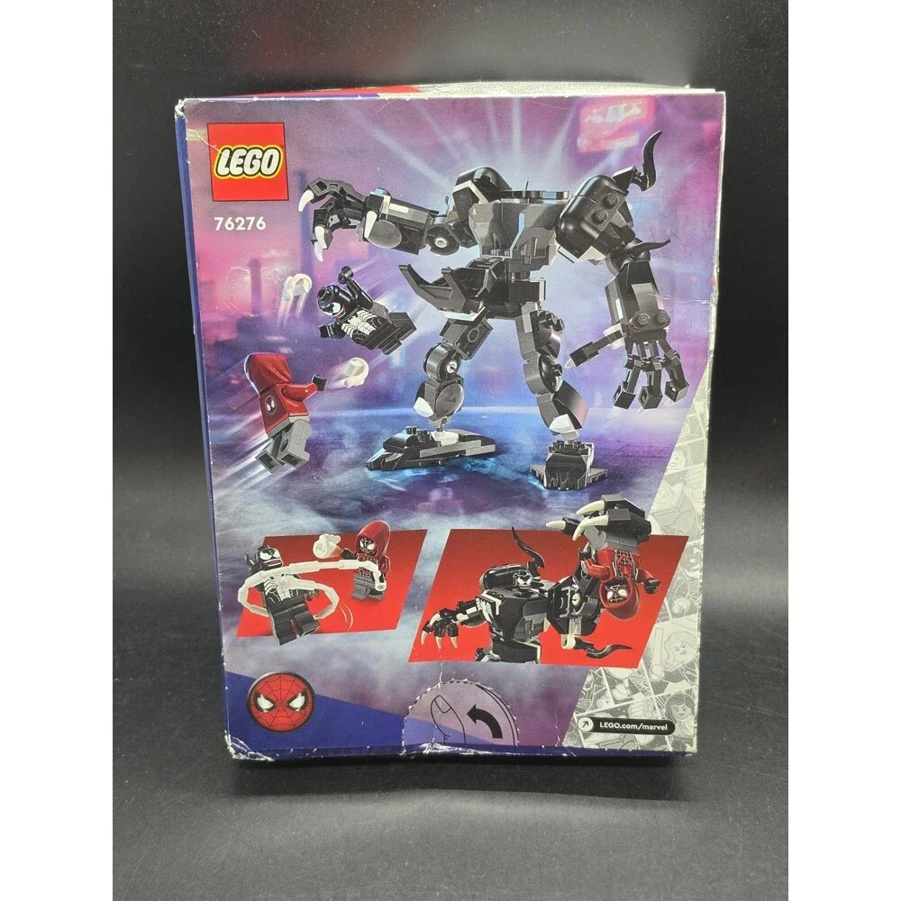 LEGO Marvel Venom Mech Armor vs. Miles Morales 76276 New Sealed*Box Has Flaws